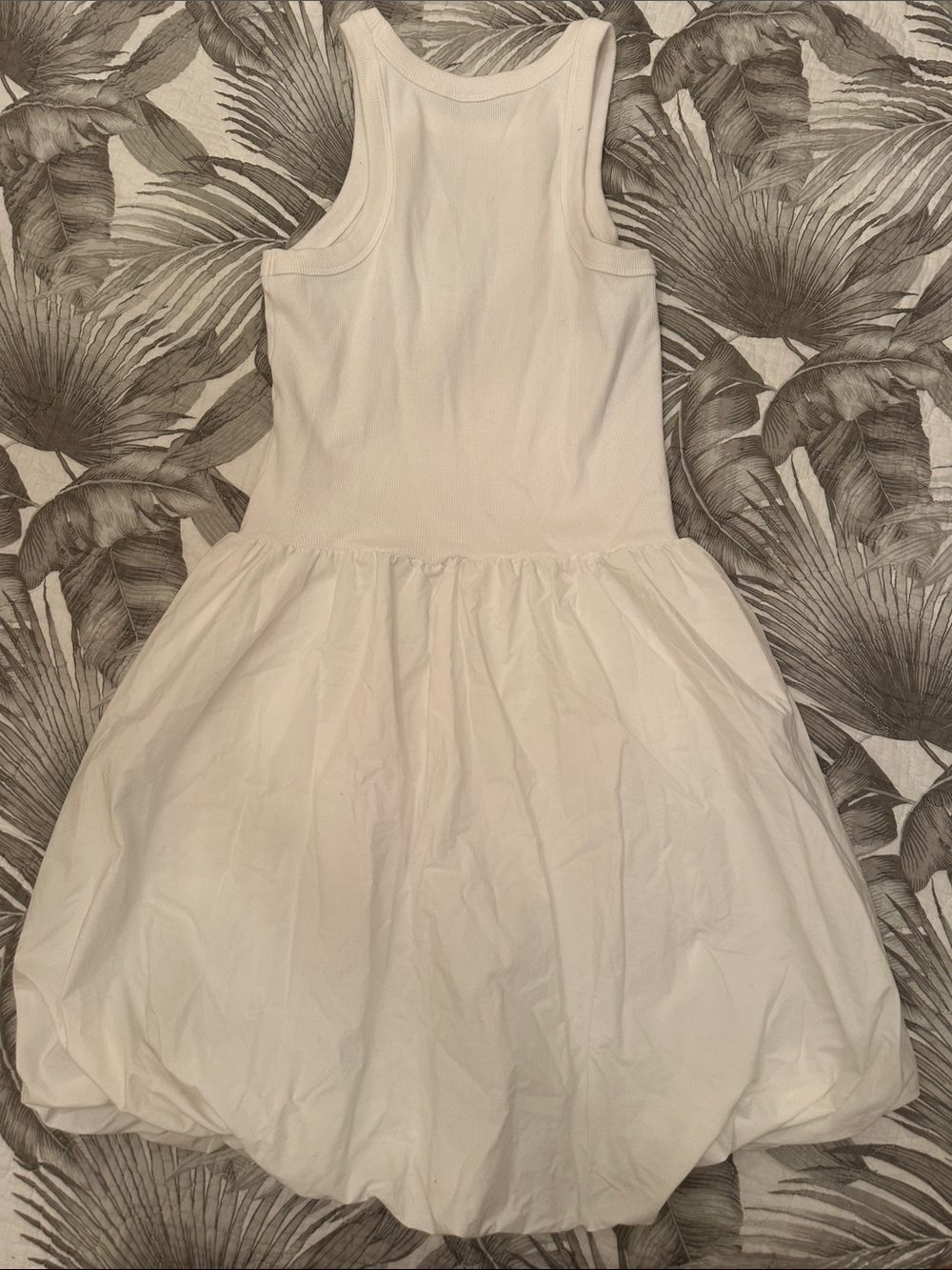 GAP “tall” White Sleeveless Bubble Hem Dress - Picture 4 of 4
